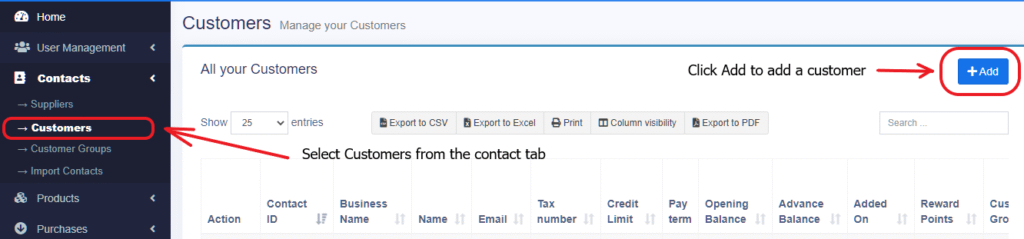 How to add Customers? - Bizwity